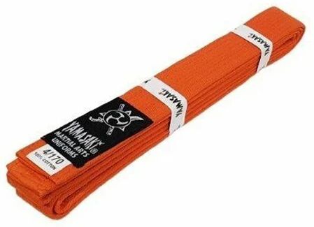 Yamasaki Deluxe Coloured Martial Arts Belts Orange