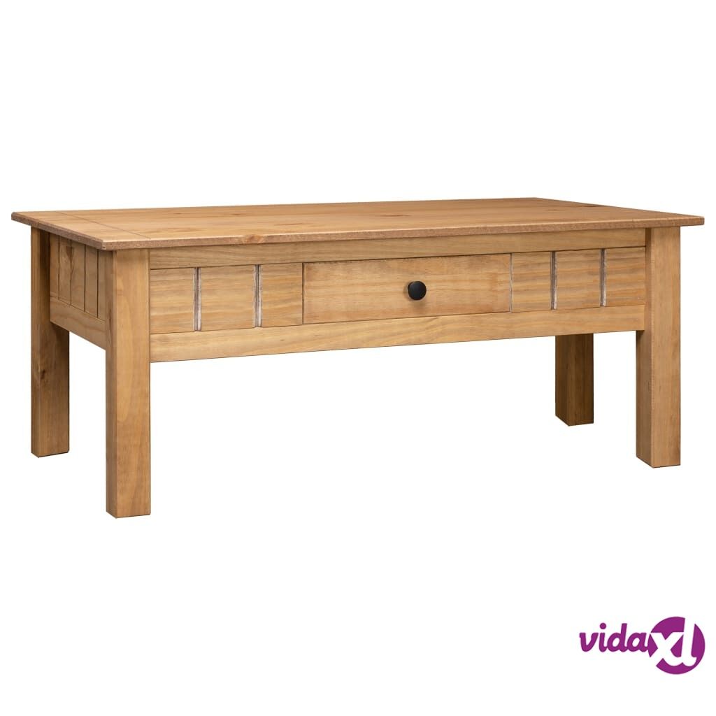 vidaXL Coffee Table 100x60x45 cm Solid Pine Wood Panama Range