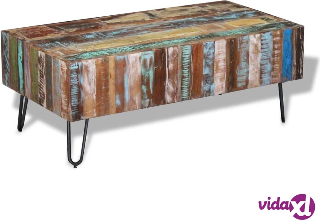 vidaXL Coffee Table Solid Reclaimed Wood 100x50x38 cm