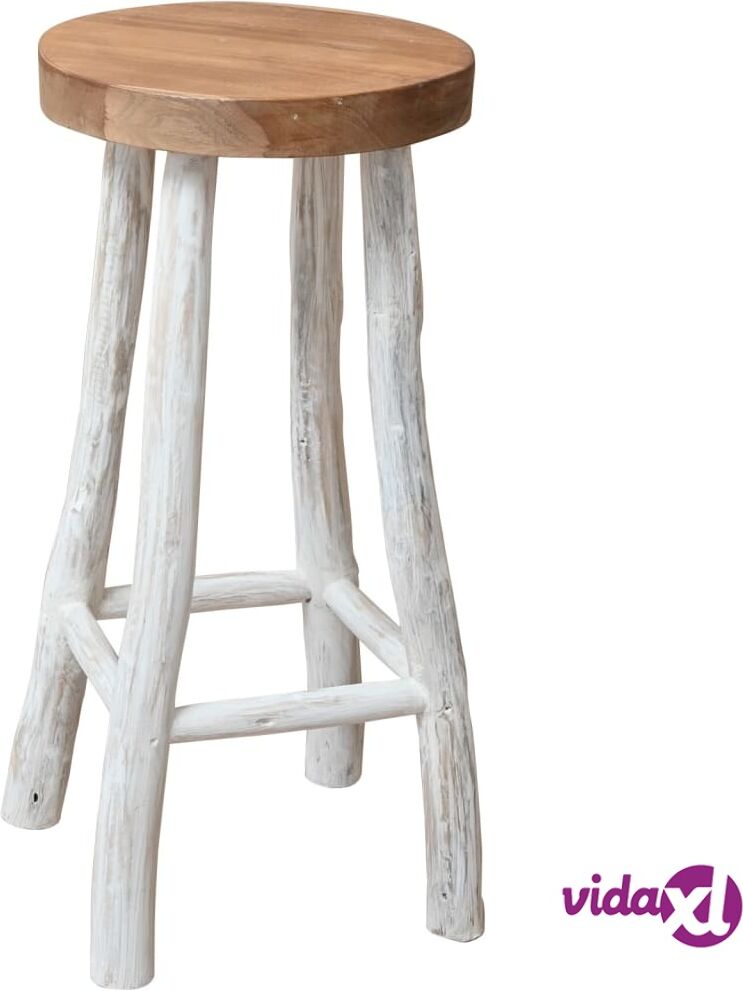 vidaXL Bar Stool Solid Teak Wood