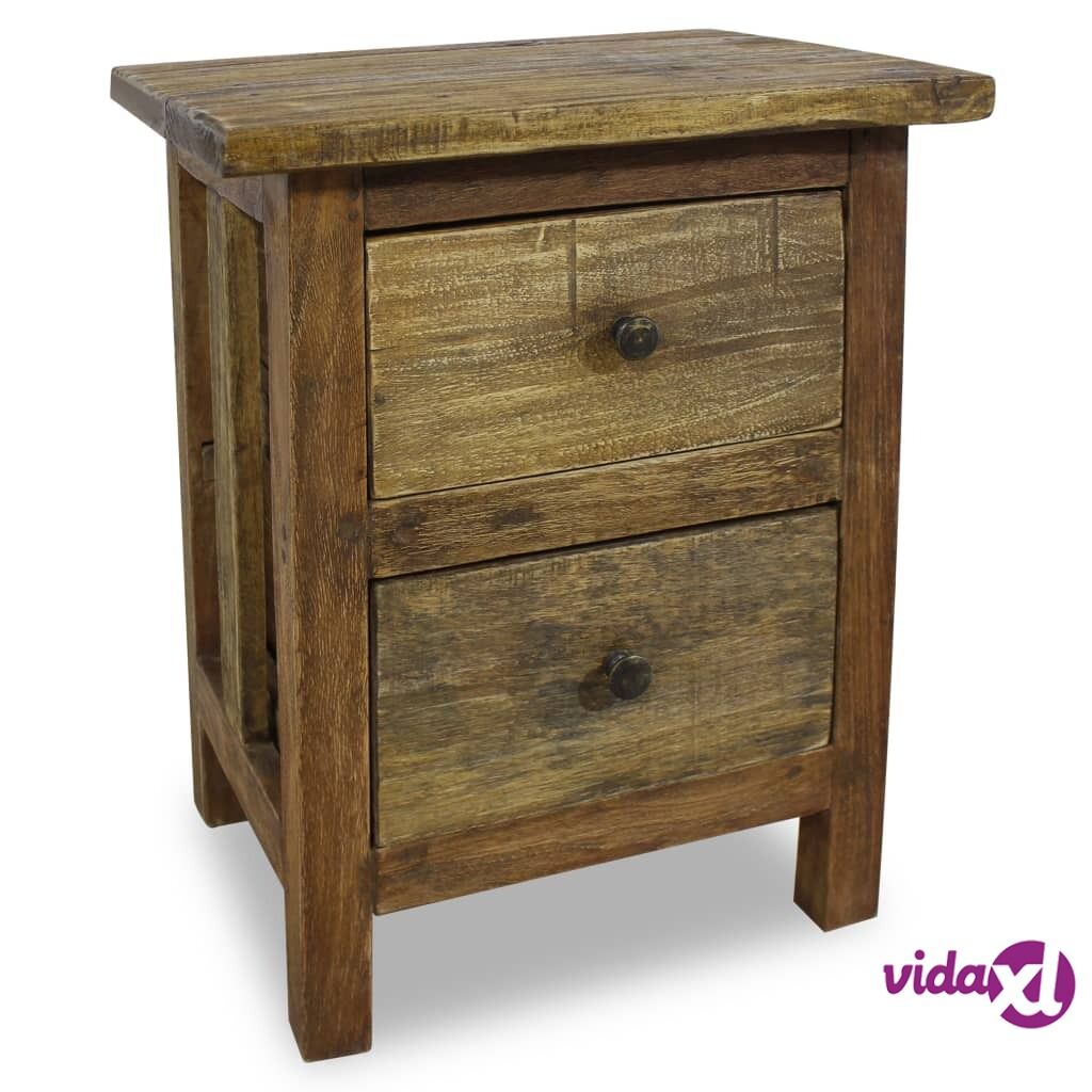 vidaXL Nightstand Solid Reclaimed Wood 40x30x51 cm