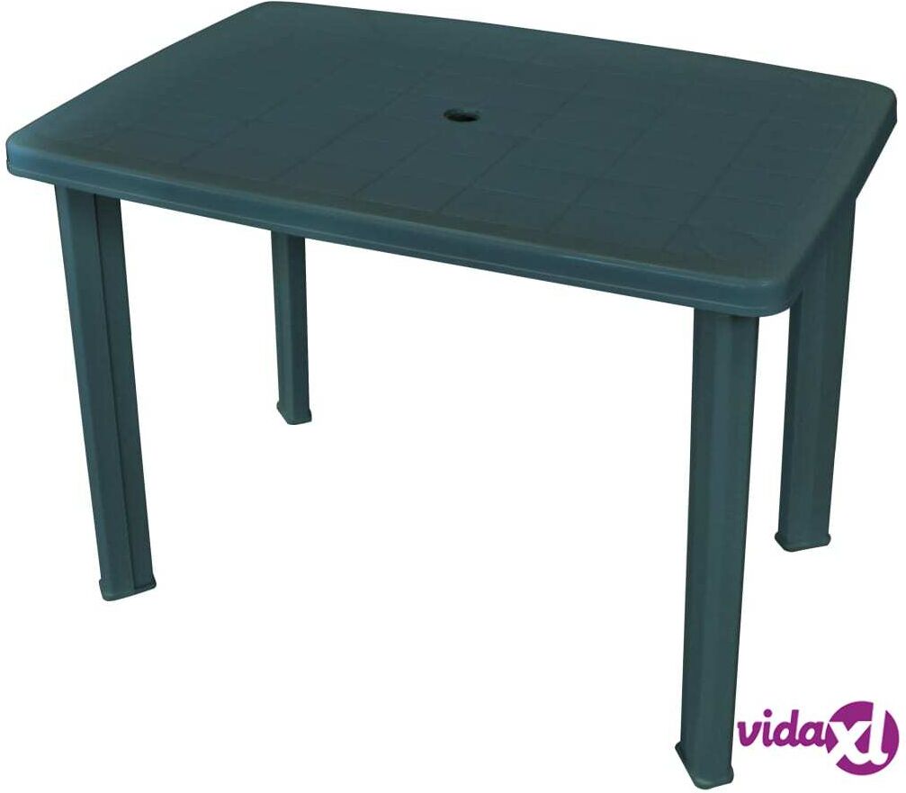 vidaXL Garden Table Green 101x68x72 cm Plastic