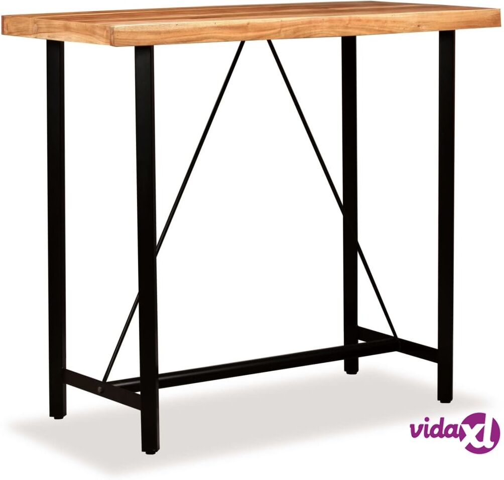 vidaXL Bar Table 120x60x107 cm Solid Acacia Wood