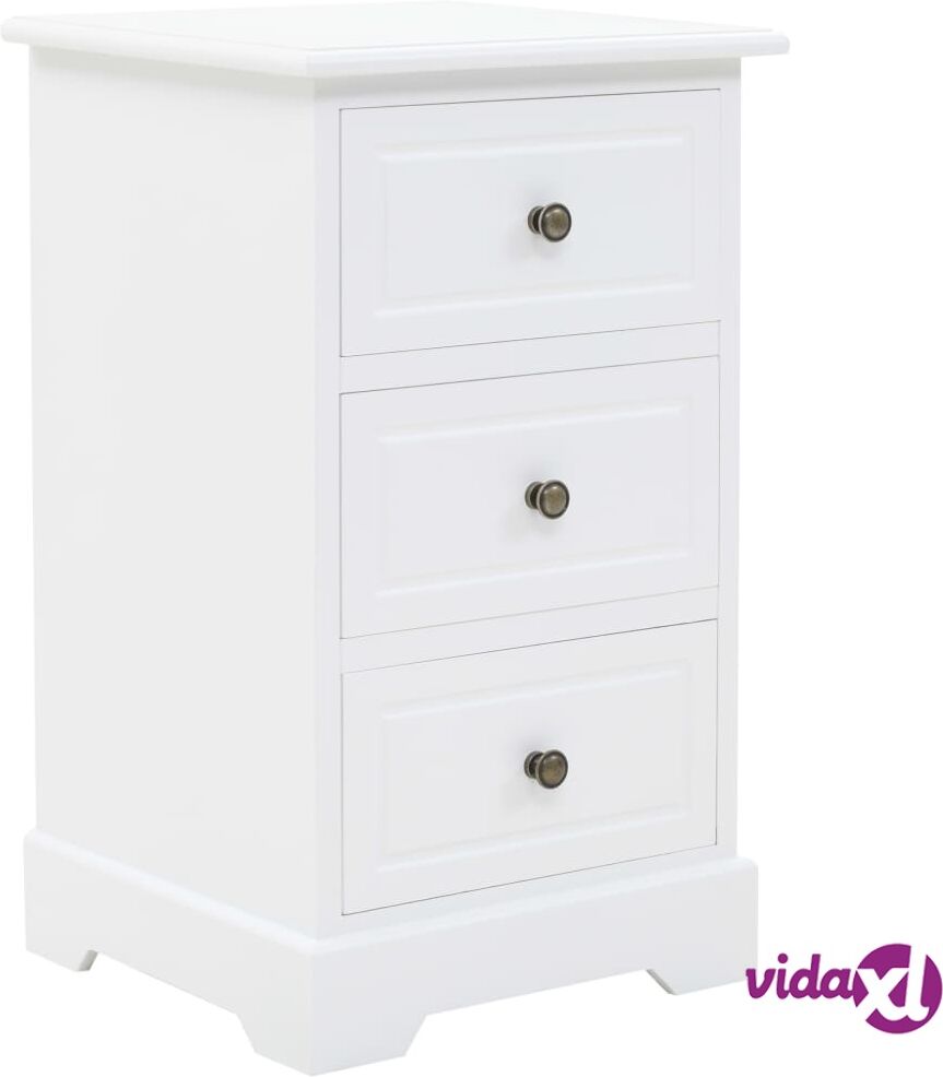 vidaXL Bedside Cabinet MDF and Pinewood 35x32x59 cm