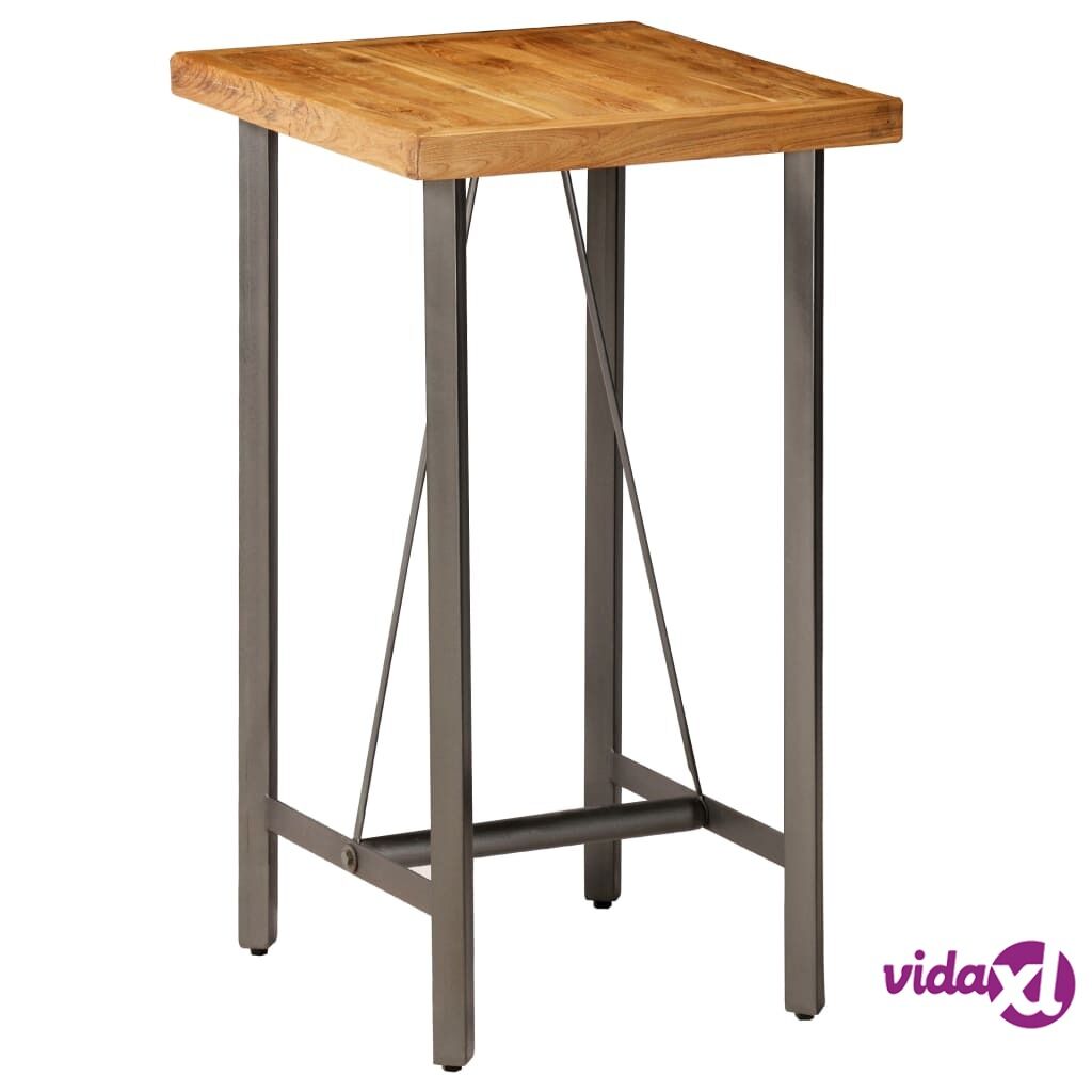 vidaXL Bar Table Solid Reclaimed Teak 60x60x107 cm