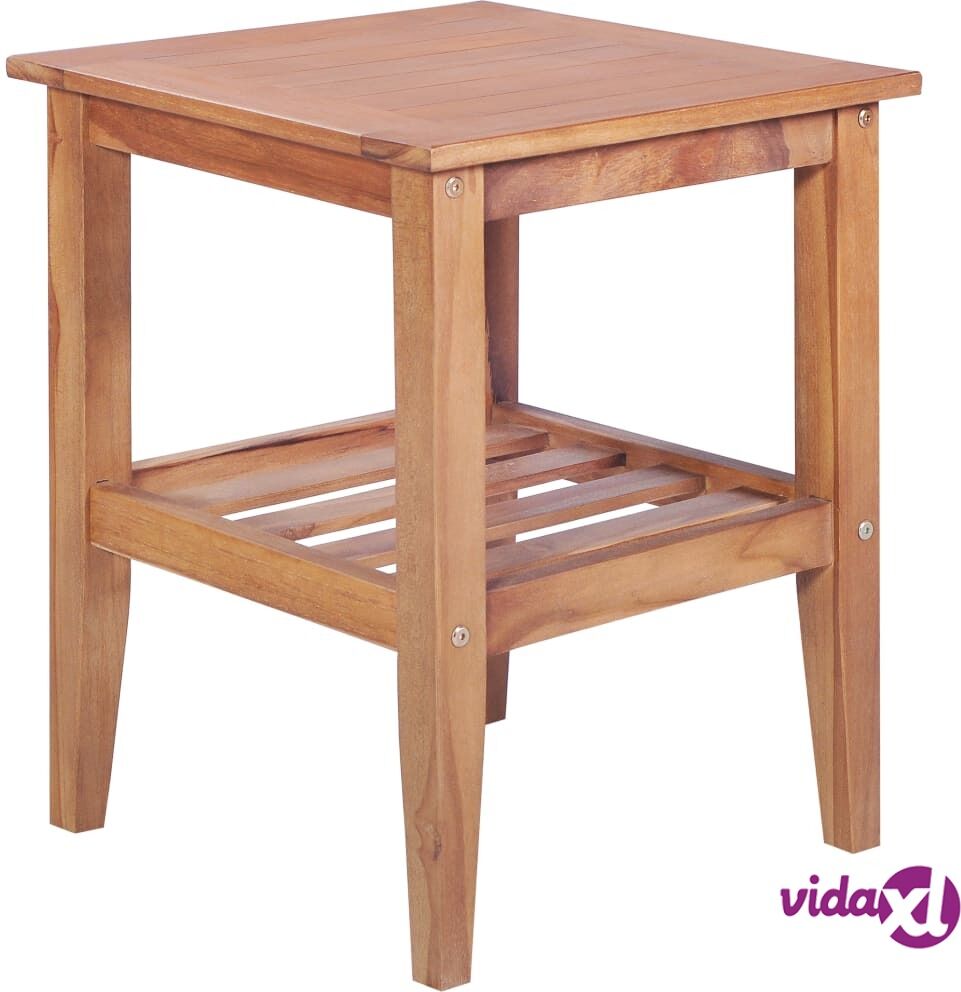 vidaXL Coffee Table 40x40x50 cm Square Solid Teak