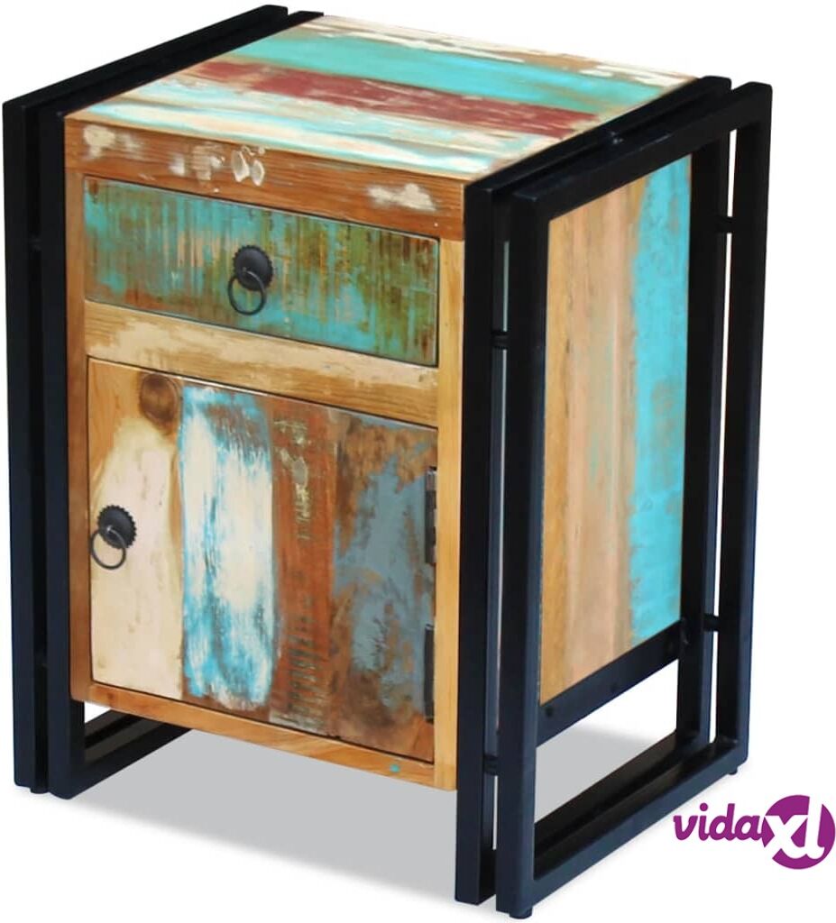 vidaXL Bedside Cabinet Solid Reclaimed Wood