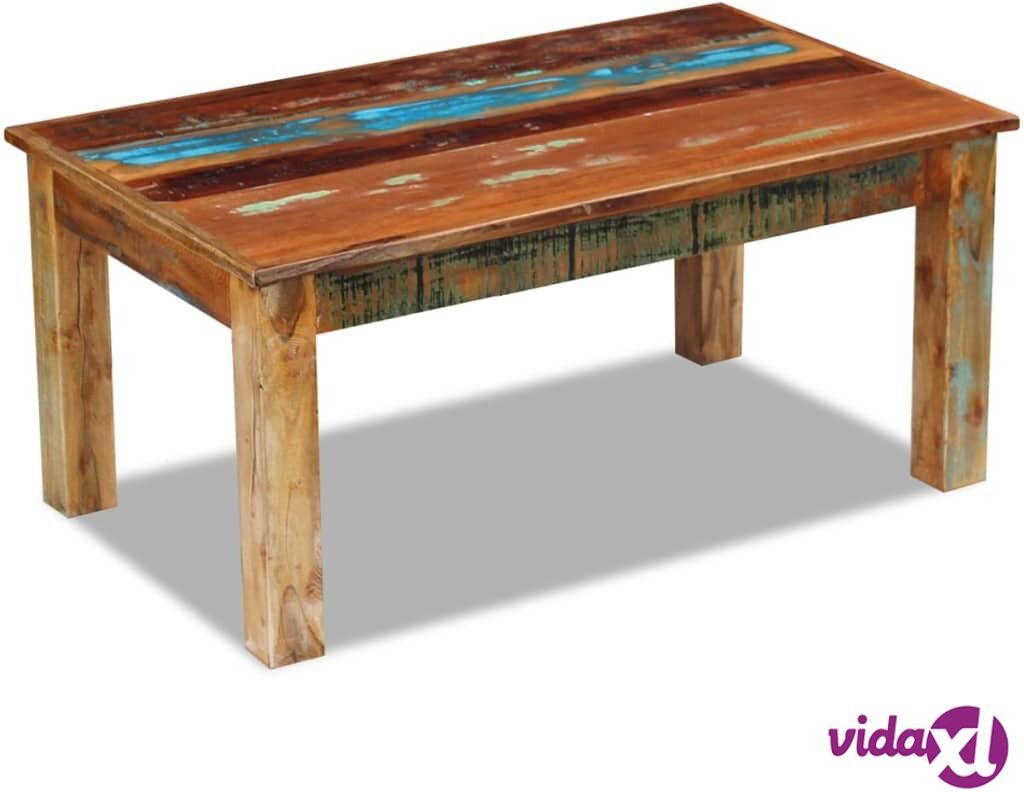 vidaXL Coffee Table Solid Reclaimed Wood 100x60x45 cm