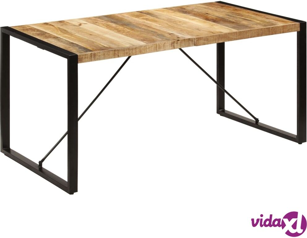 vidaXL Dining Table 160x80x75 cm Solid Mango Wood