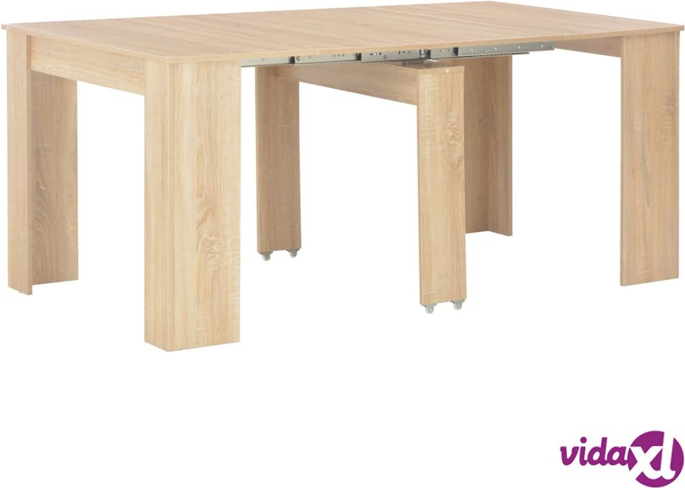 vidaXL Extendable Dining Table Sonoma Oak 175x90x75 cm