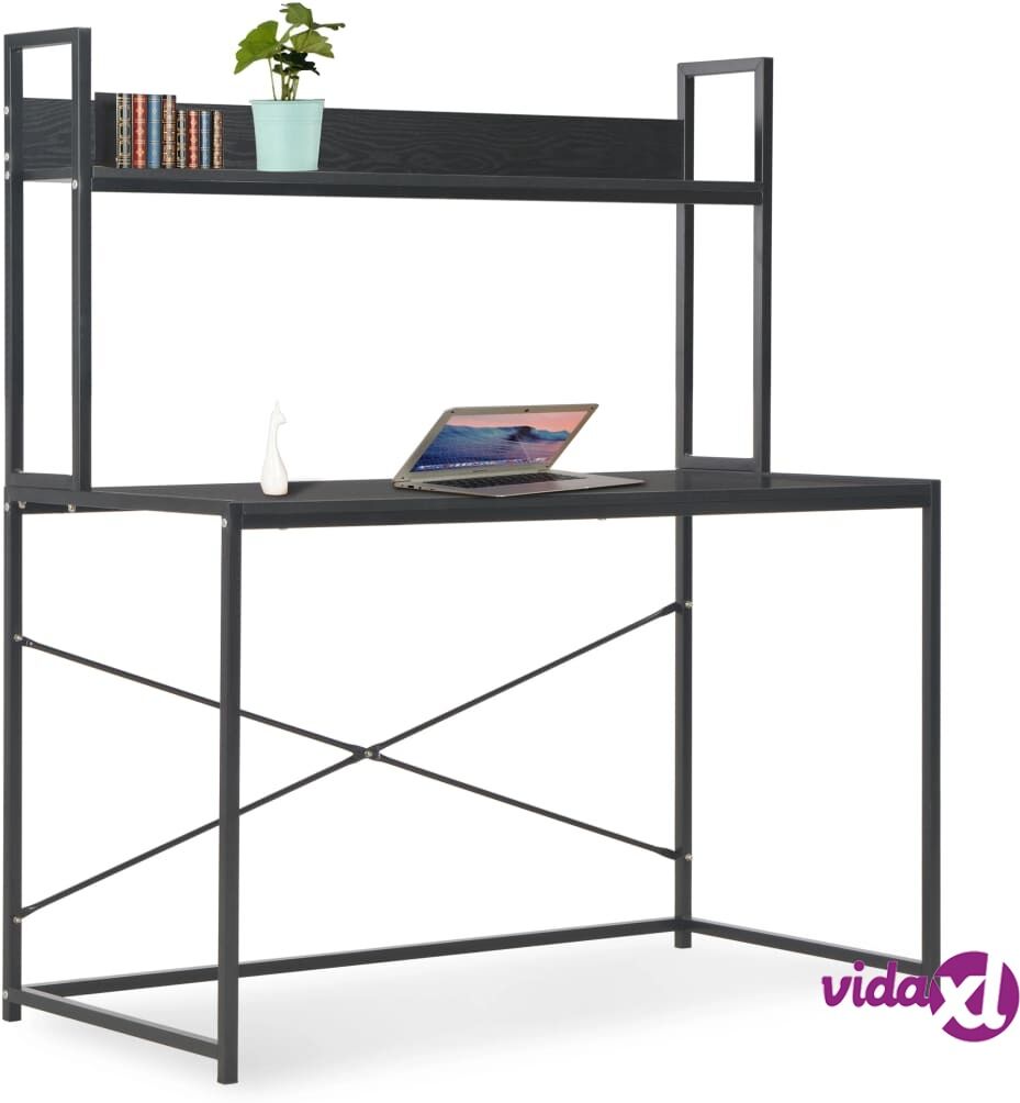 vidaXL Computer Desk Black 120x60x138 cm