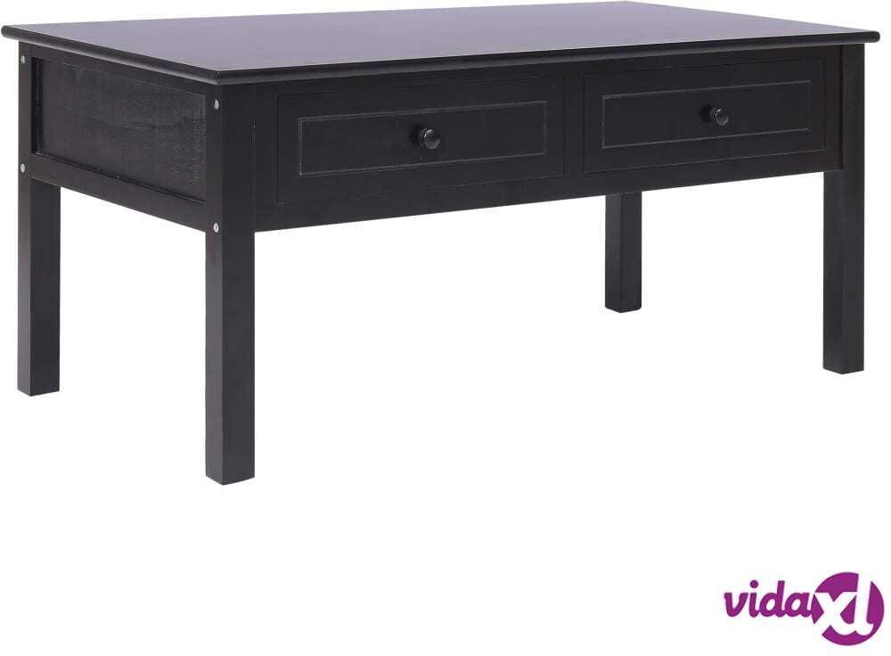 vidaXL Coffee Table Black 100x50x45 cm Wood