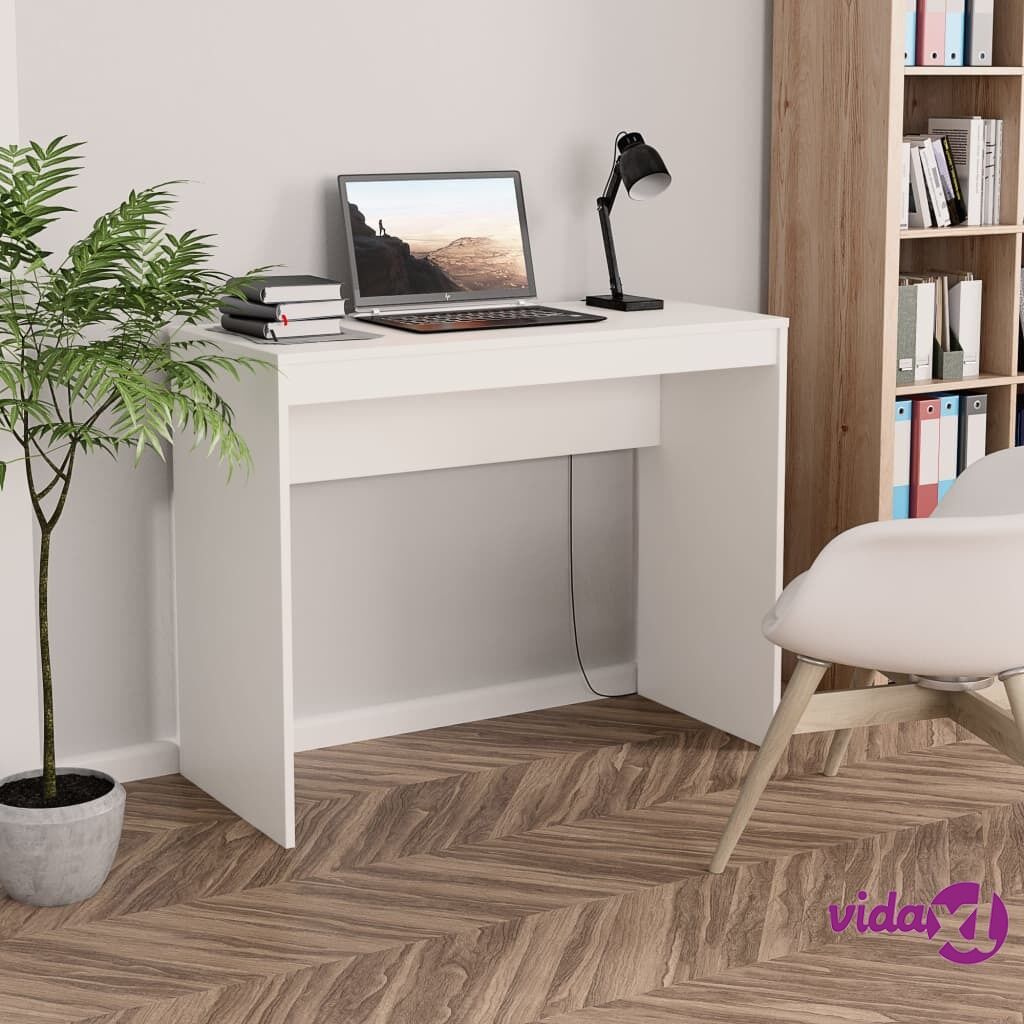 vidaXL Desk White 90x40x72 cm Chipboard