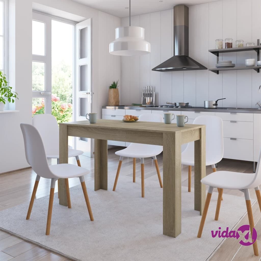 vidaXL Dining Table Sonoma Oak 120x60x76 cm Chipboard