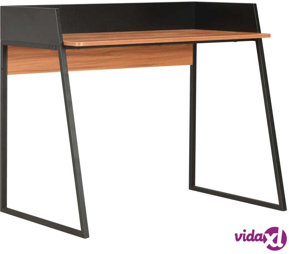 vidaXL Desk Black and Brown 90x60x88 cm