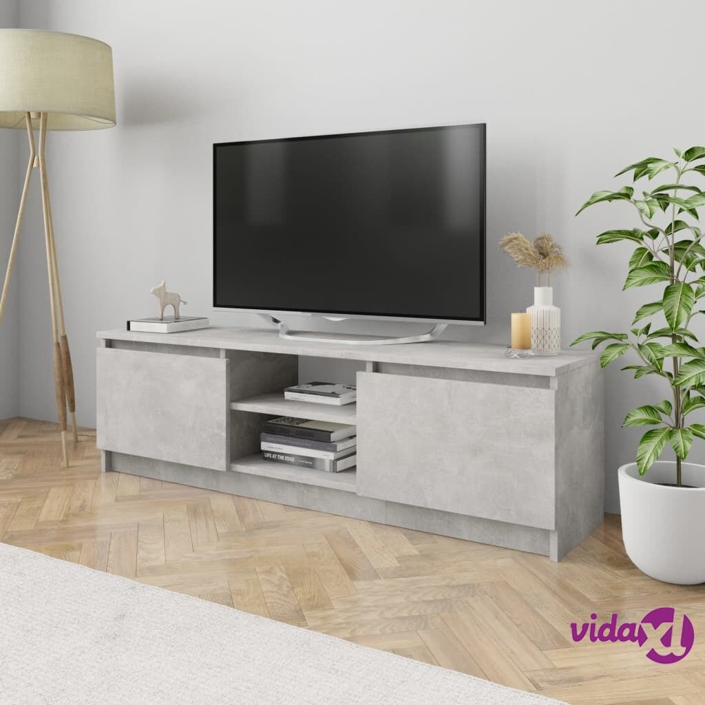 vidaXL TV Cabinet Concrete Grey 120x30x35.5 cm Chipboard