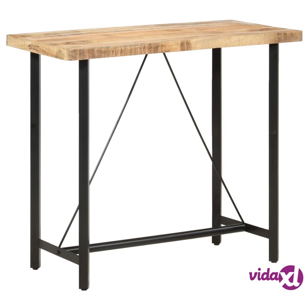 vidaXL Bar table 120x58x107 cm Rough Mango Wood
