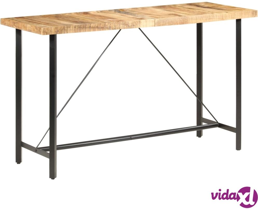 vidaXL Bar table 180x70x107 cm Rough Mango Wood