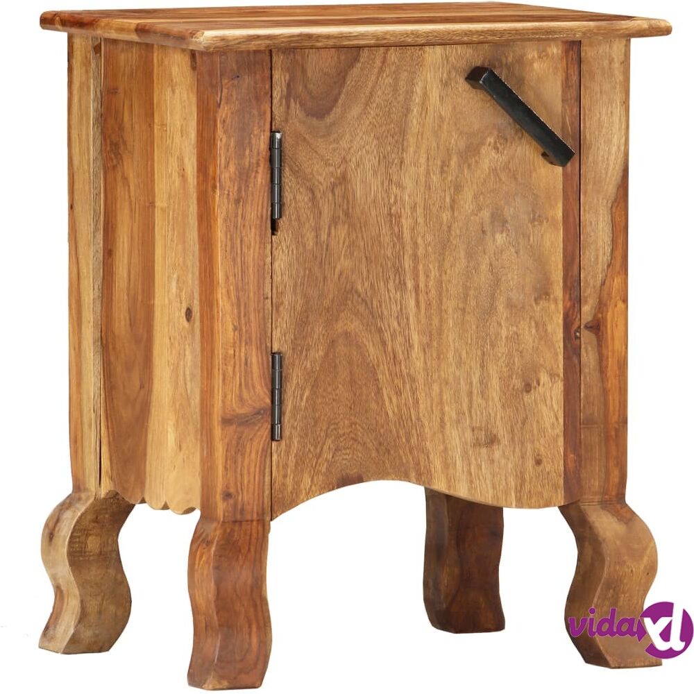 vidaXL Bedside Cabinet 40x30x50 cm Solid Sheesham Wood