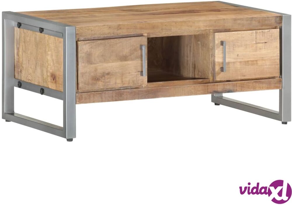 vidaXL Coffee Table 95x50x40 cm Rough Mango Wood