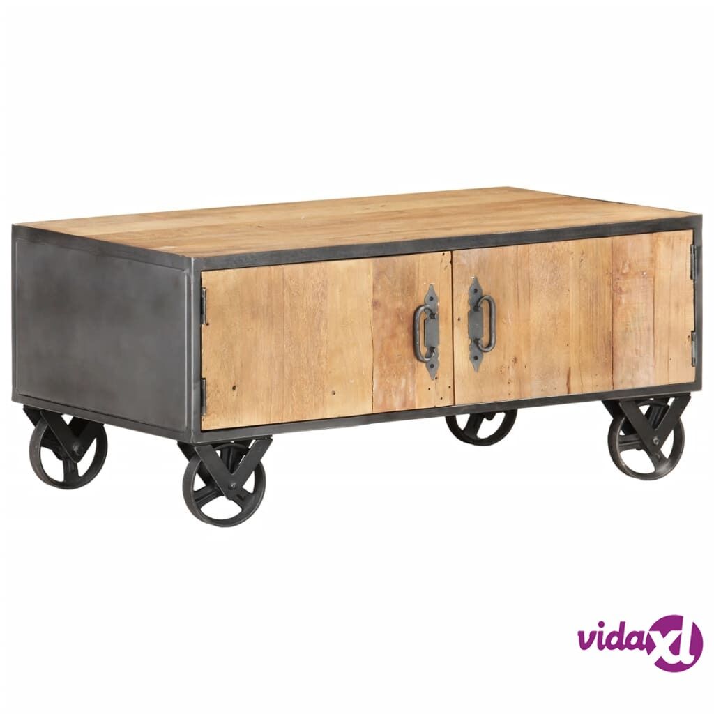 vidaXL Coffee Table 90x50x39 cm Solid Reclaimed Wood