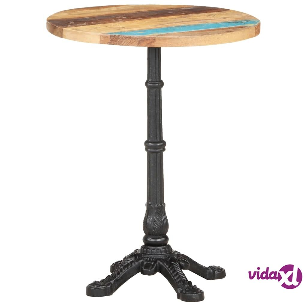 vidaXL Bistro Table Ø60x76 cm Solid Reclaimed Wood