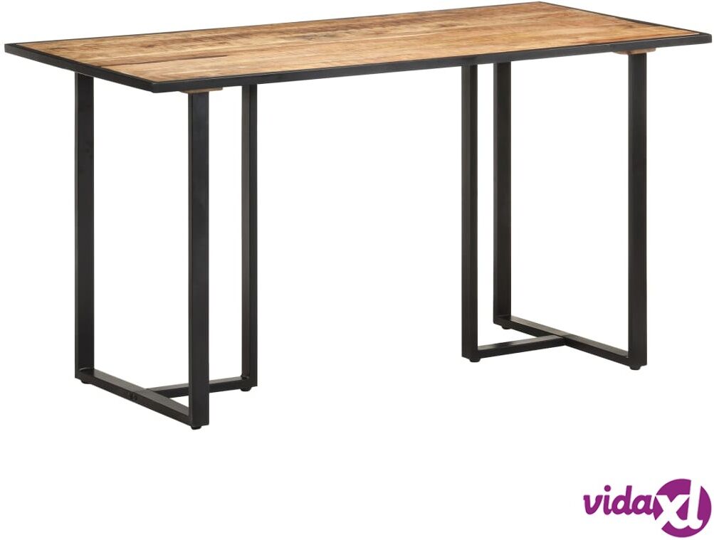 vidaXL Dining Table 140 cm Rough Mango Wood