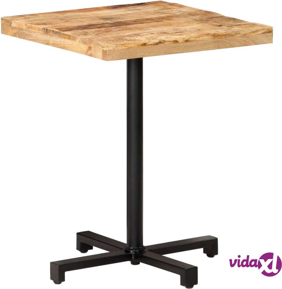 vidaXL Bistro Table Square 60x60x75 cm Rough Mango Wood