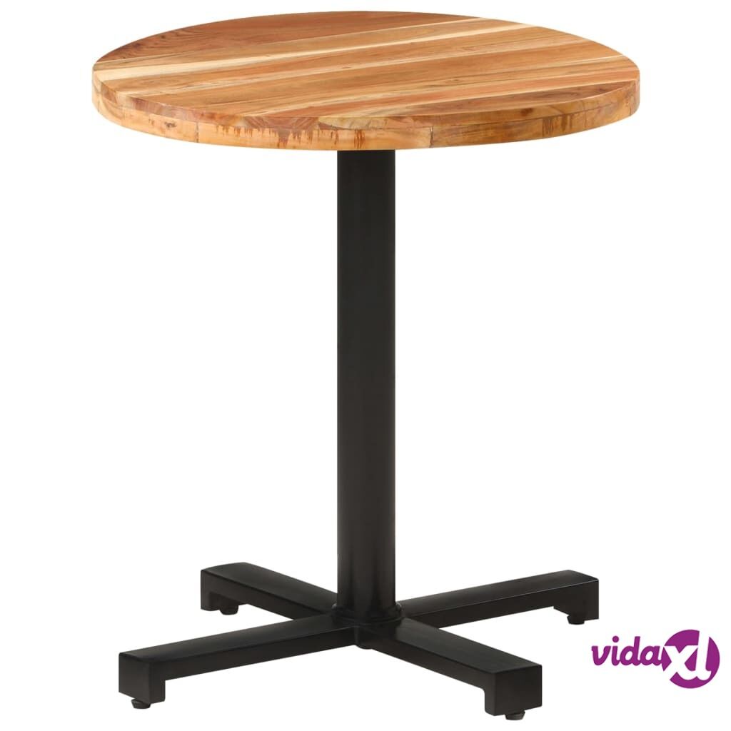 vidaXL Bistro Table Round Ø70x75 cm Solid Acacia Wood