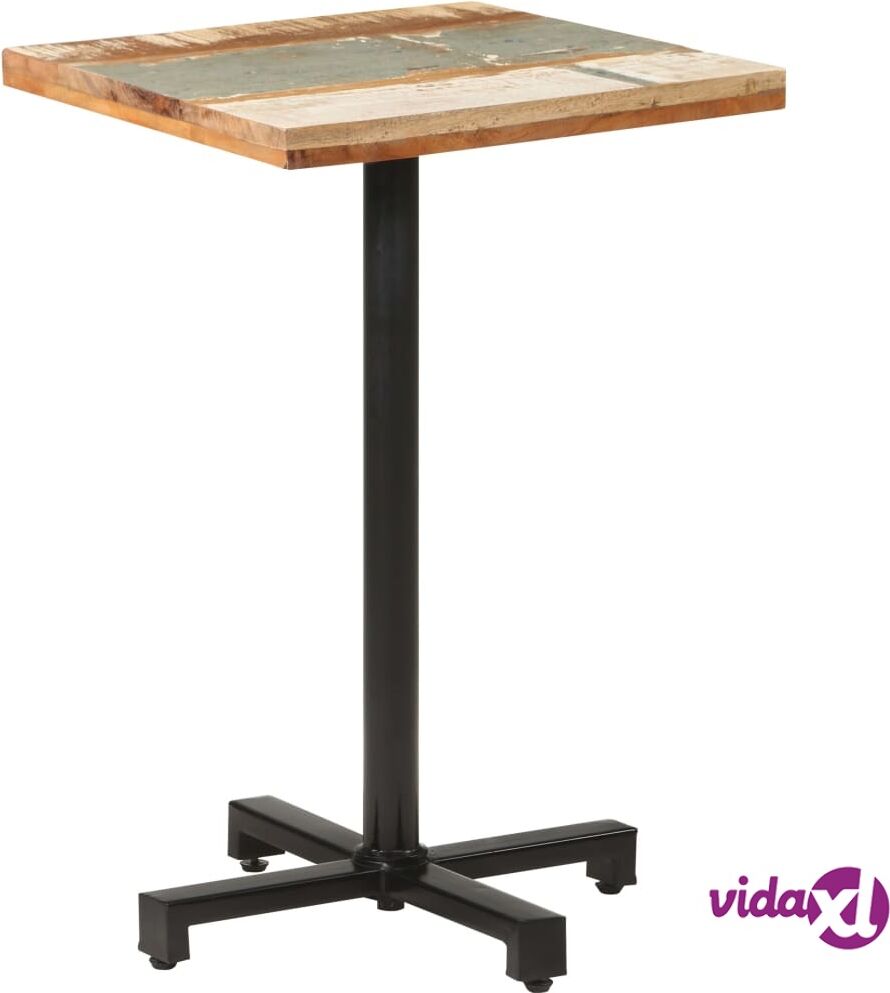 vidaXL Bistro Table Square 50x50x75 cm Solid Reclaimed Wood