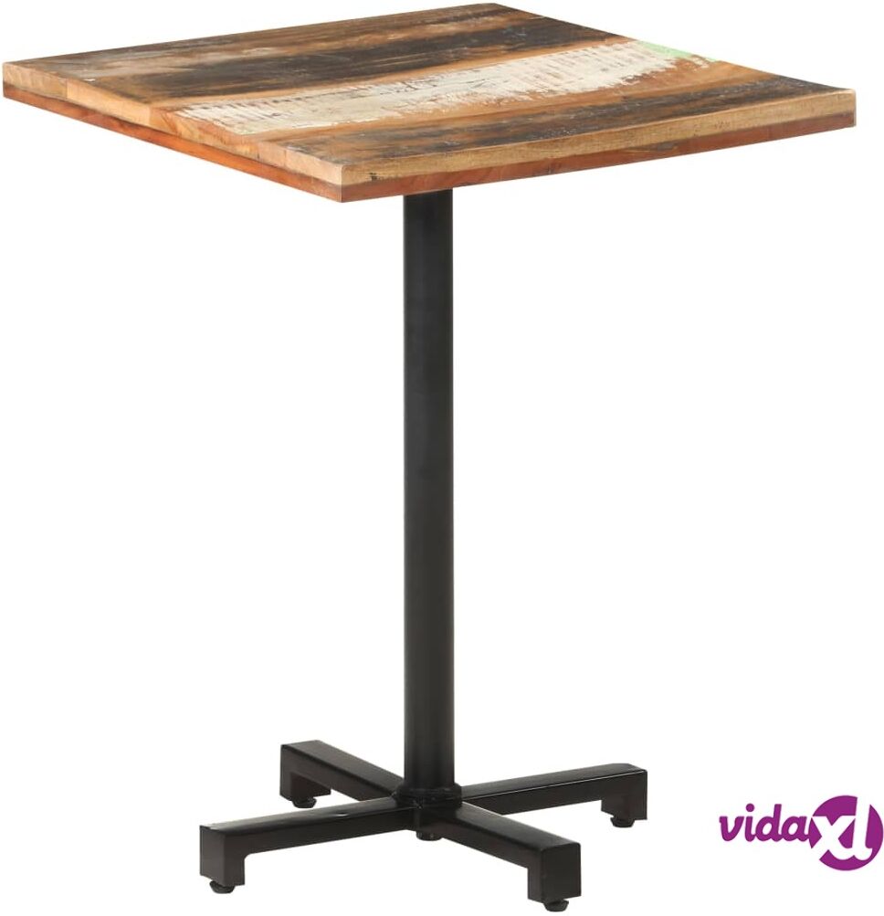 vidaXL Bistro Table Square 60x60x75 cm Solid Reclaimed Wood