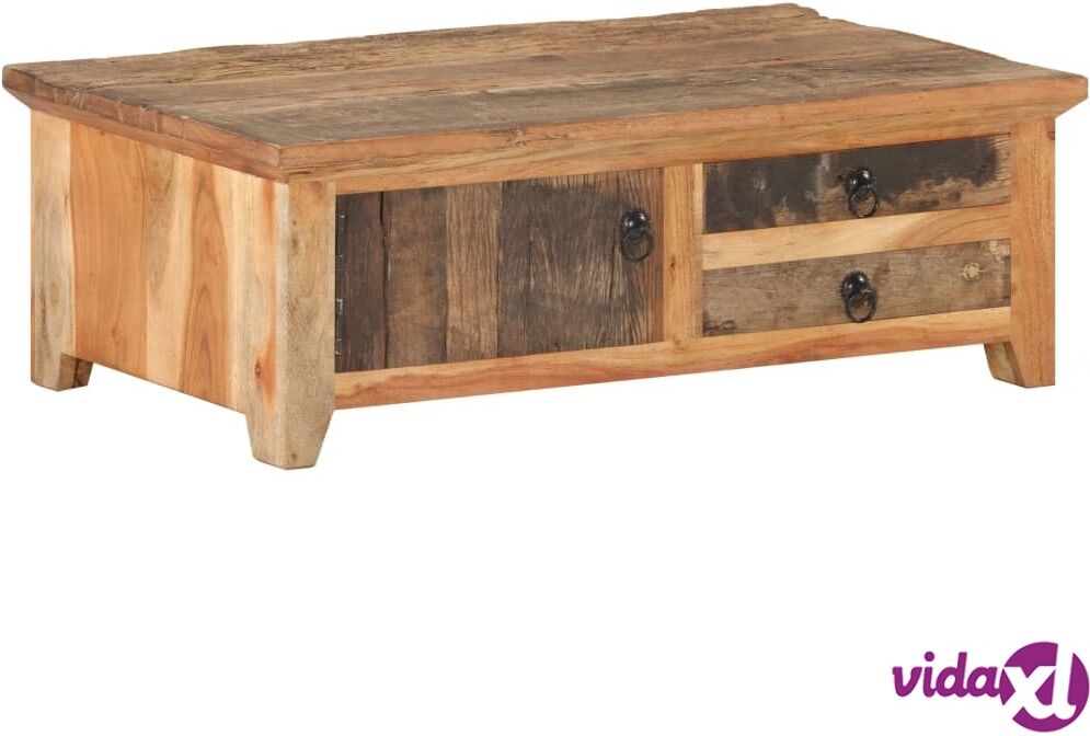 vidaXL Coffee Table 90x50x31 cm Solid Reclaimed Wood