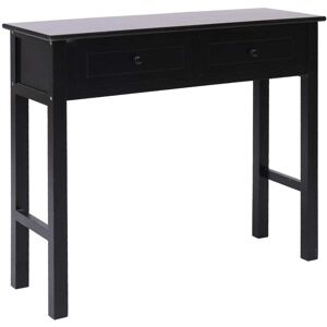 vidaXL Table console Noir 90 x 30 x 77 cm Bois