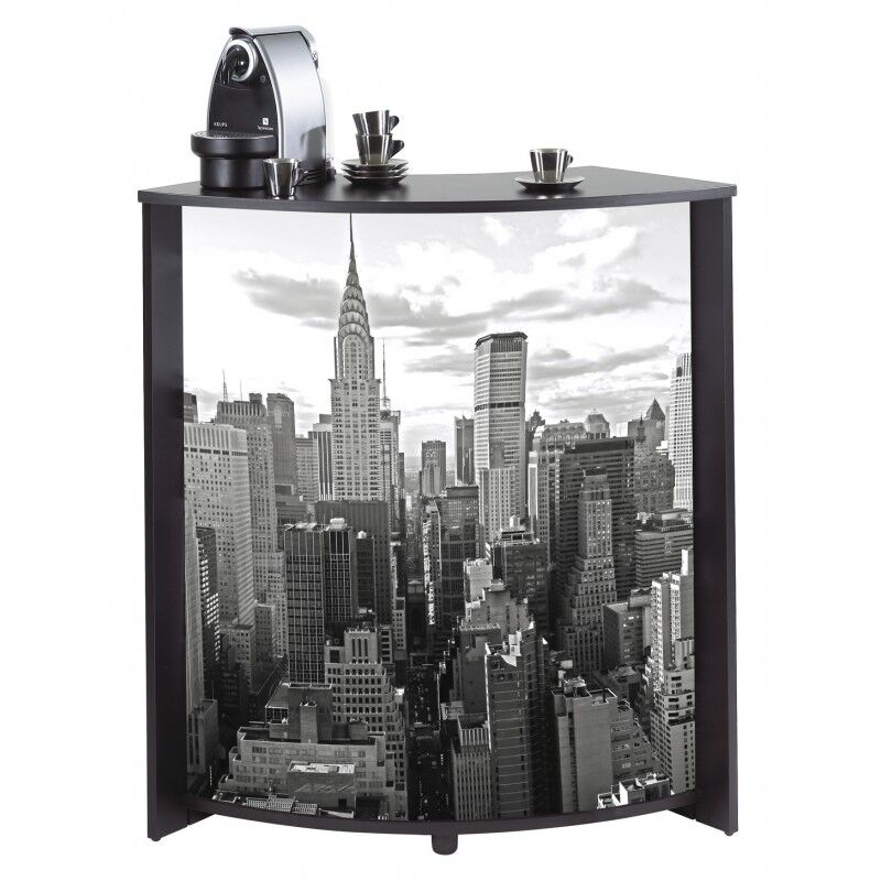 Simmob Meuble-Comptoir Bar 96 cm Noir