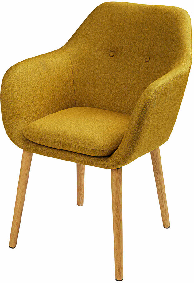 Maisons du Monde Fauteuil vintage jaune olive