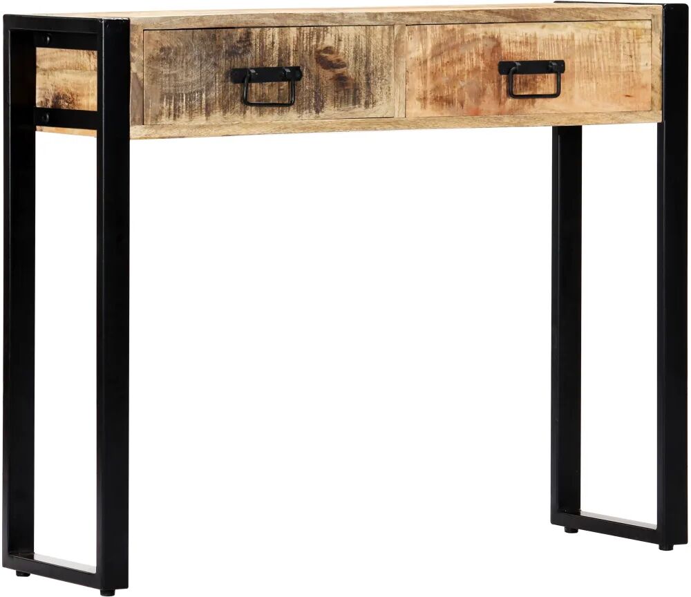 vidaXL Table console 90 x 30 x 75 cm Bois de manguier massif