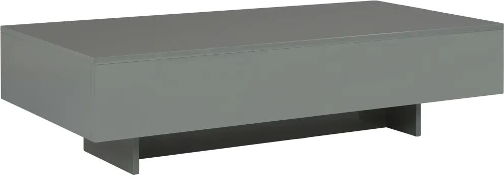 vidaXL Table basse Gris brillant 115x55x31 cm MDF