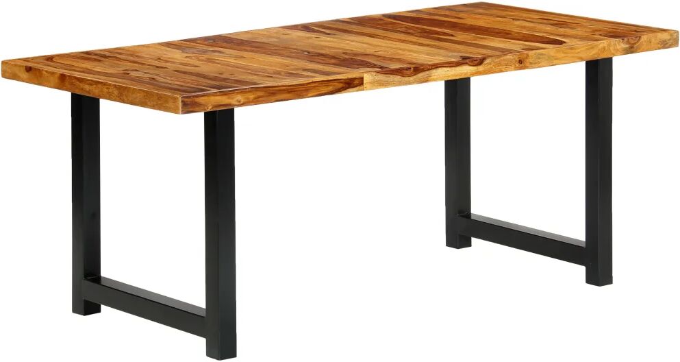 vidaXL Table de salle à manger 180x90x76 cm Bois de Sesham solide