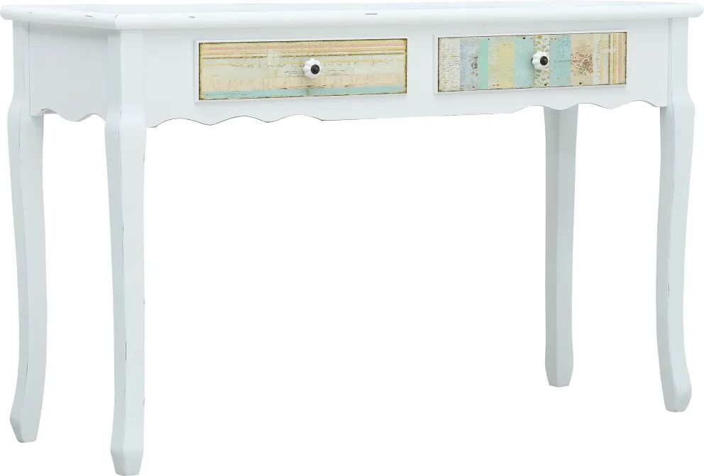 vidaXL Table console Blanc 120x40x74,5 cm Bois