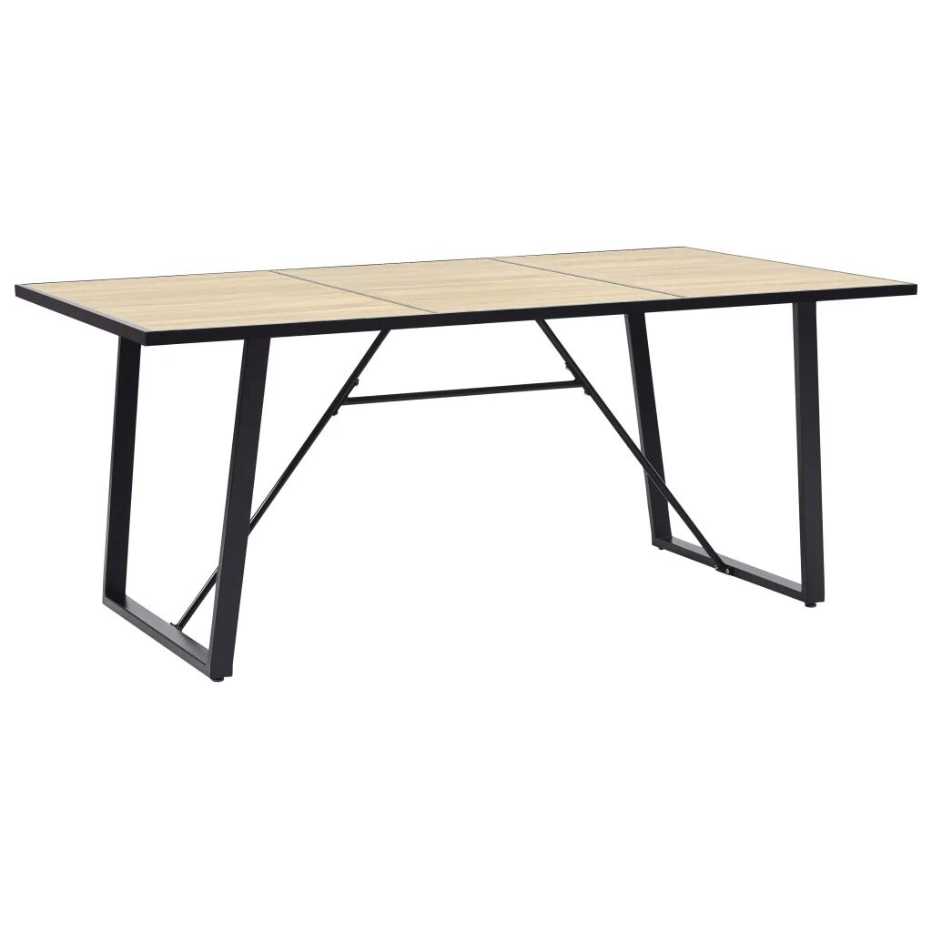 vidaXL Table de salle à manger Chêne 200x100x75 cm MDF