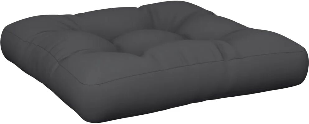 vidaXL Coussin de plancher de palette 60x61x10 cm Noir