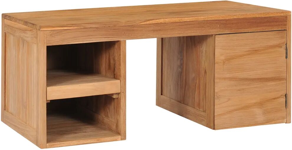 vidaXL Table basse 90x50x40 cm Bois de teck massif