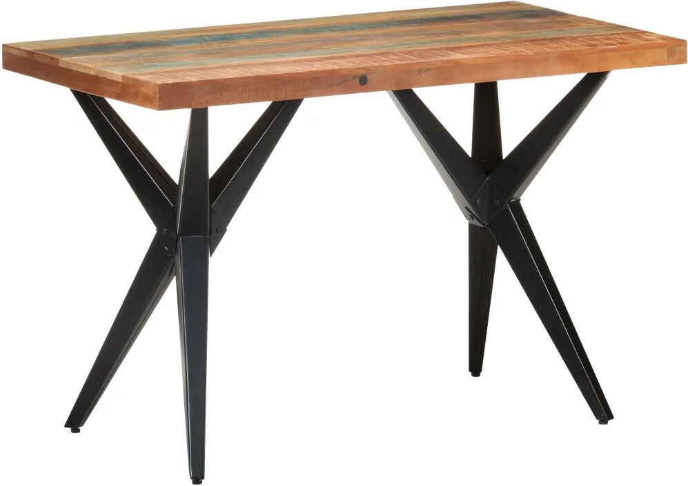 vidaXL Table de salle à manger 120x60x76cm Bois de récupération massif