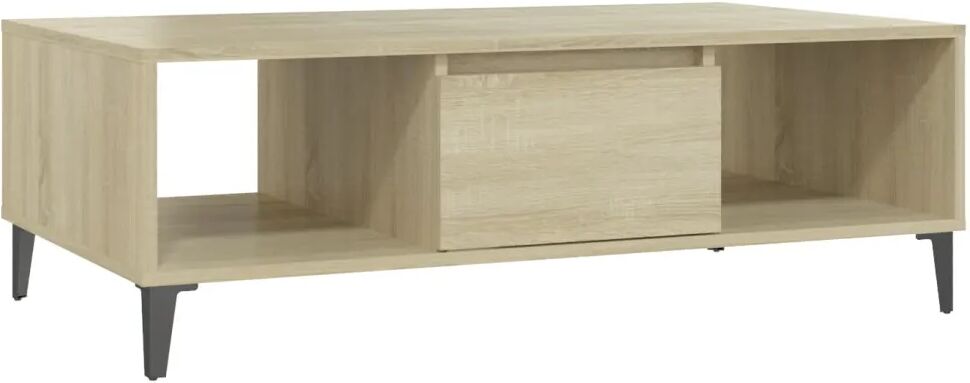 vidaXL Table basse Chêne sonoma 103,5x60x35 cm Aggloméré