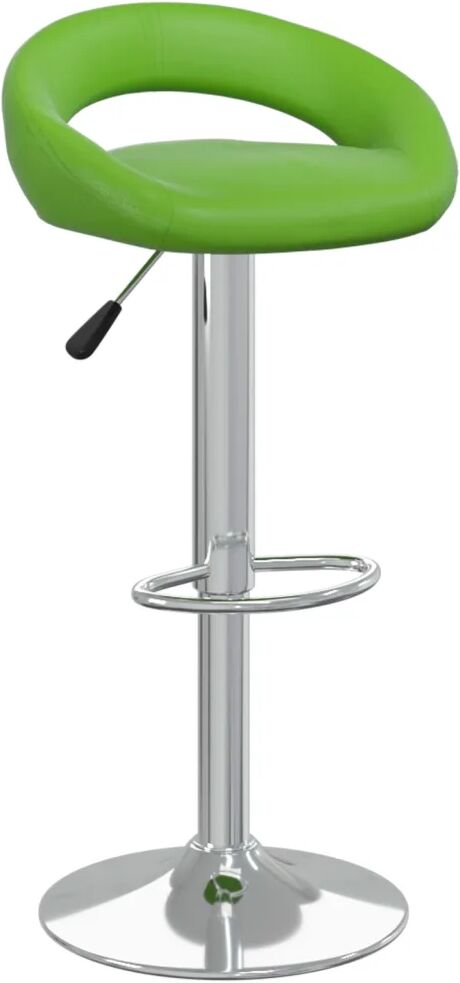 vidaXL Tabouret de bar Vert Similicuir