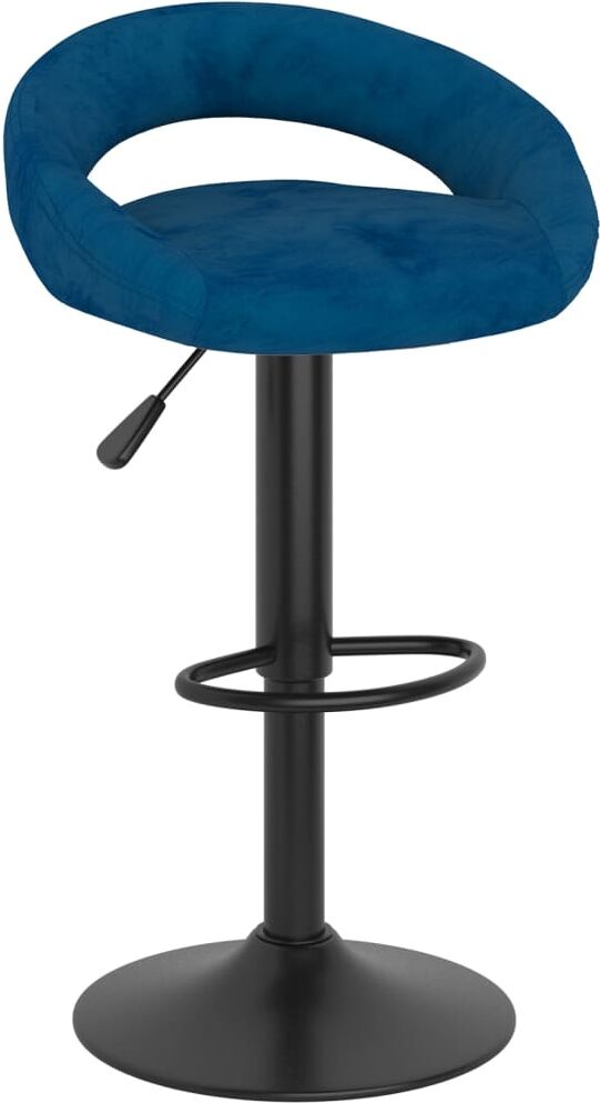 vidaXL Tabouret de bar Bleu Velours