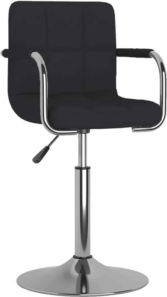 vidaXL Tabouret de bar Noir Tissu