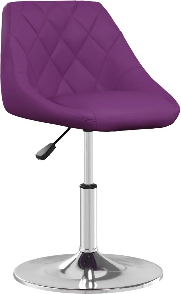 vidaXL Chaise de salle à manger Violet Similicuir