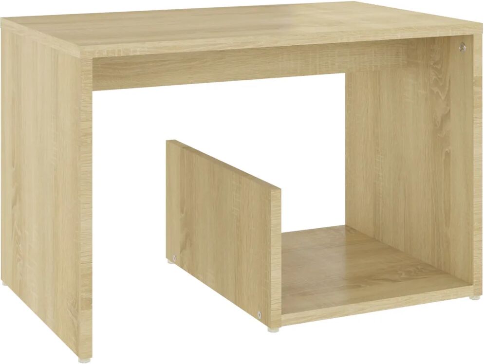 vidaXL Table d'appoint Chêne sonoma 59x36x38 cm Aggloméré