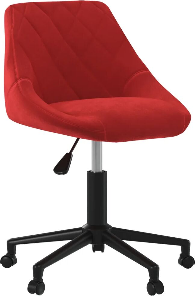 vidaXL Chaise pivotante de salle à manger Rouge bordeaux Velours